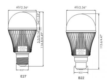 QP06 8W LED 電球