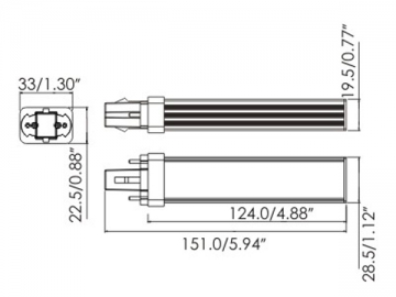 G23 6.5W LED電球