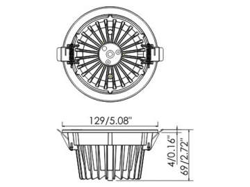 8W-35W LED ダウンライト