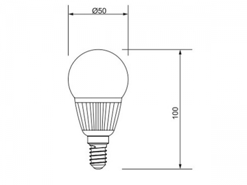 1W LED 전구