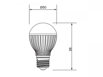 3W LED 전구