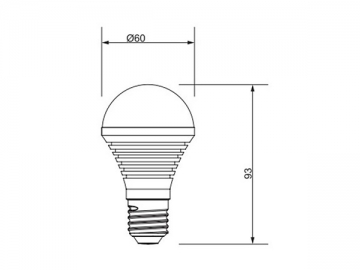 3W LED 전구