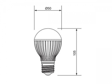 3W LED 전구