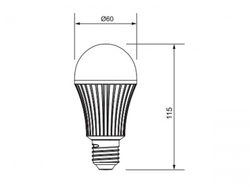 5W LED 전구