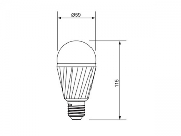 5W LED 전구