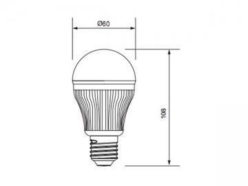 7W LED 전구