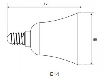 E14 LED 반사컵 램프