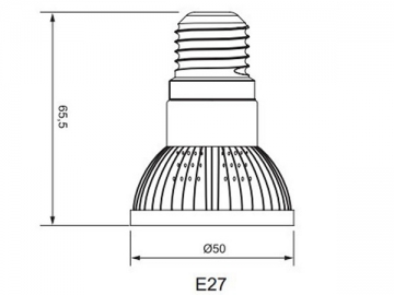 PAR16 E27LED 반사컵 램프