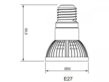 PAR16 E27LED 반사컵 램프