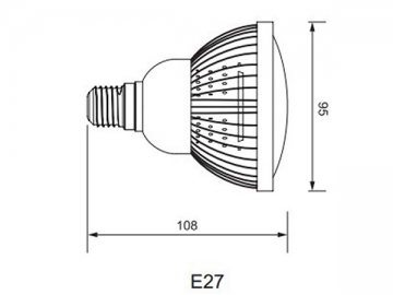 PAR30 E27LED 반사컵 램프