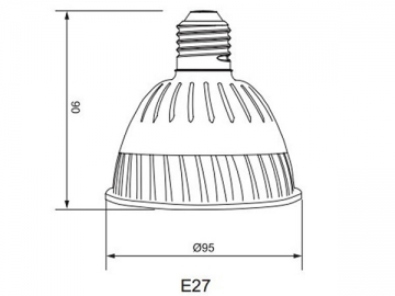 PAR30 E27LED 반사컵 램프