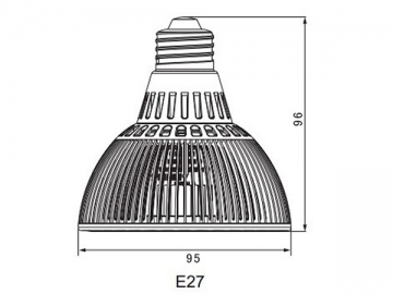 PAR30 E27LED 반사컵 램프