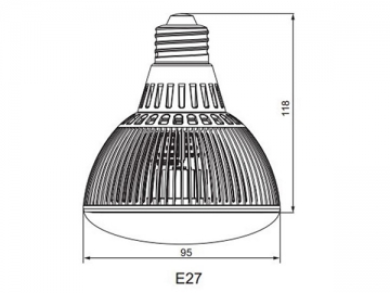 PAR30 E27LED 반사컵 램프