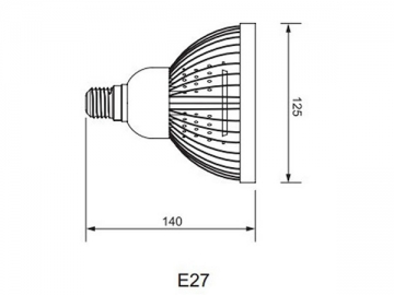 IP40 LED 반사컵 램프