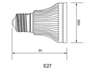 IP40 LED 반사컵 램프