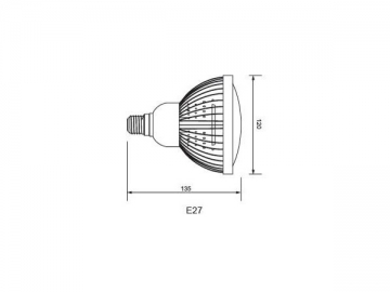 IP40 LED 반사컵 램프