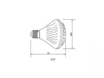 IP40 LED 반사컵 램프