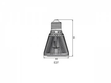 IP40 LED 반사컵 램프