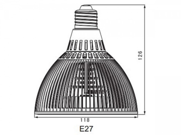 고출력 E27 LED 반사컵 램프