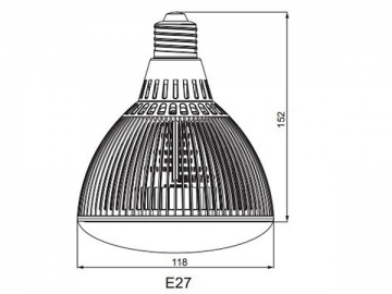 고출력 E27 LED 반사컵 램프