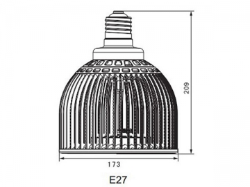 고출력 E27 LED 반사컵 램프