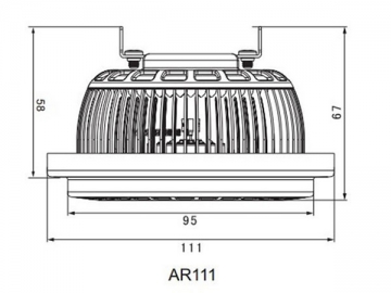 AR111 LED 반사컵 램프