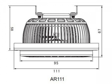 AR111 LED 반사컵 램프