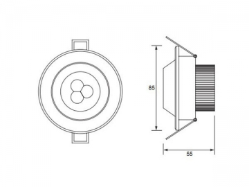 3W LED 실링라이트