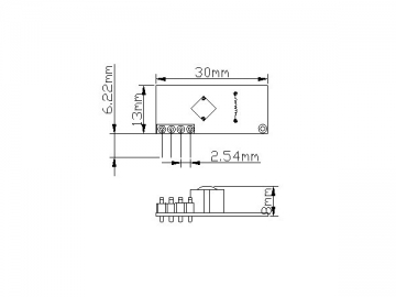 433MHz ASK RF 受信機モジュール